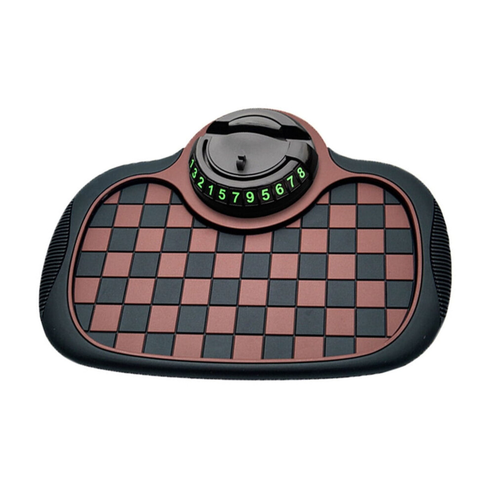 Car Slip Mat, Temporary Parking Number Mat, Non-Slip Storage Organizer, For Vehicle Dashboard Console, Car Owners Drivers 9448483535205