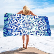 55.1"x27.5" Ultra Microfiber Printed Beach Towel,Quick Dry Travel Camping Beach Accessories Vacation Essential Gift /2/4 PCS