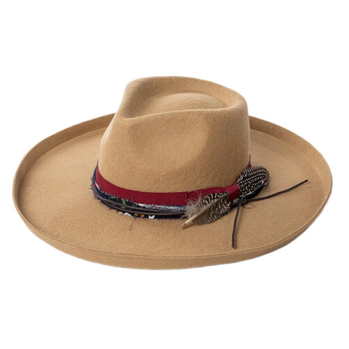 Μάλλινο καπέλο Παναμά Homburg. Εξωτικό στυλ Maillard. Για άνδρες και γυναίκες. Unisex.