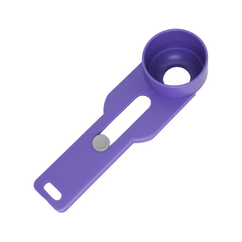 (Purple, Wide handle) Coffee Protein Powder Spoon - Durable Plastic Funnel Design 1