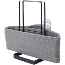BUTORY Hanger Stacker Rack Stainless Steel Detachable Hanger Storage Organizer Space-Saving Clothes Hanger Holder for Home Laundry Cabinet Closet