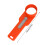 (Orange, Wide handle) Coffee Protein Powder Spoon - Durable Plastic Funnel Design 3