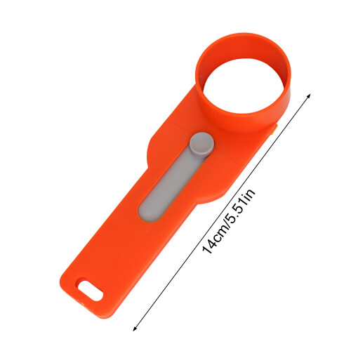 (Orange, Wide handle) Coffee Protein Powder Spoon - Durable Plastic Funnel Design 2