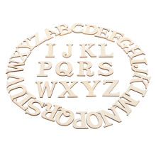 Wood Cutout Letters Wooden Letter Cutouts Beige 100Pcs