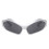 Γυαλιά ηλίου Glam Cat Eye, ασημί σκελετός με σκούρους γκρι φακούς 1