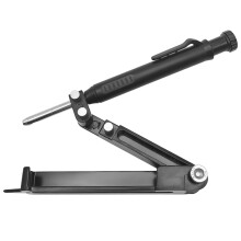 Timmermanslijnmeetinstrument, cirkelvormige planner met ingebouwde pen, opvouwbaar, aluminiumlegering, verstelbaar voor houtbewerking en tegelzetten