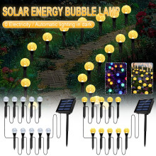 10 LED Solar Garden Lights, RGB Color-Changing Lamp for Yard, Lawn, and Walkway, Outdoor Solar Lights for Patio, Garden, and Outdoor Decor