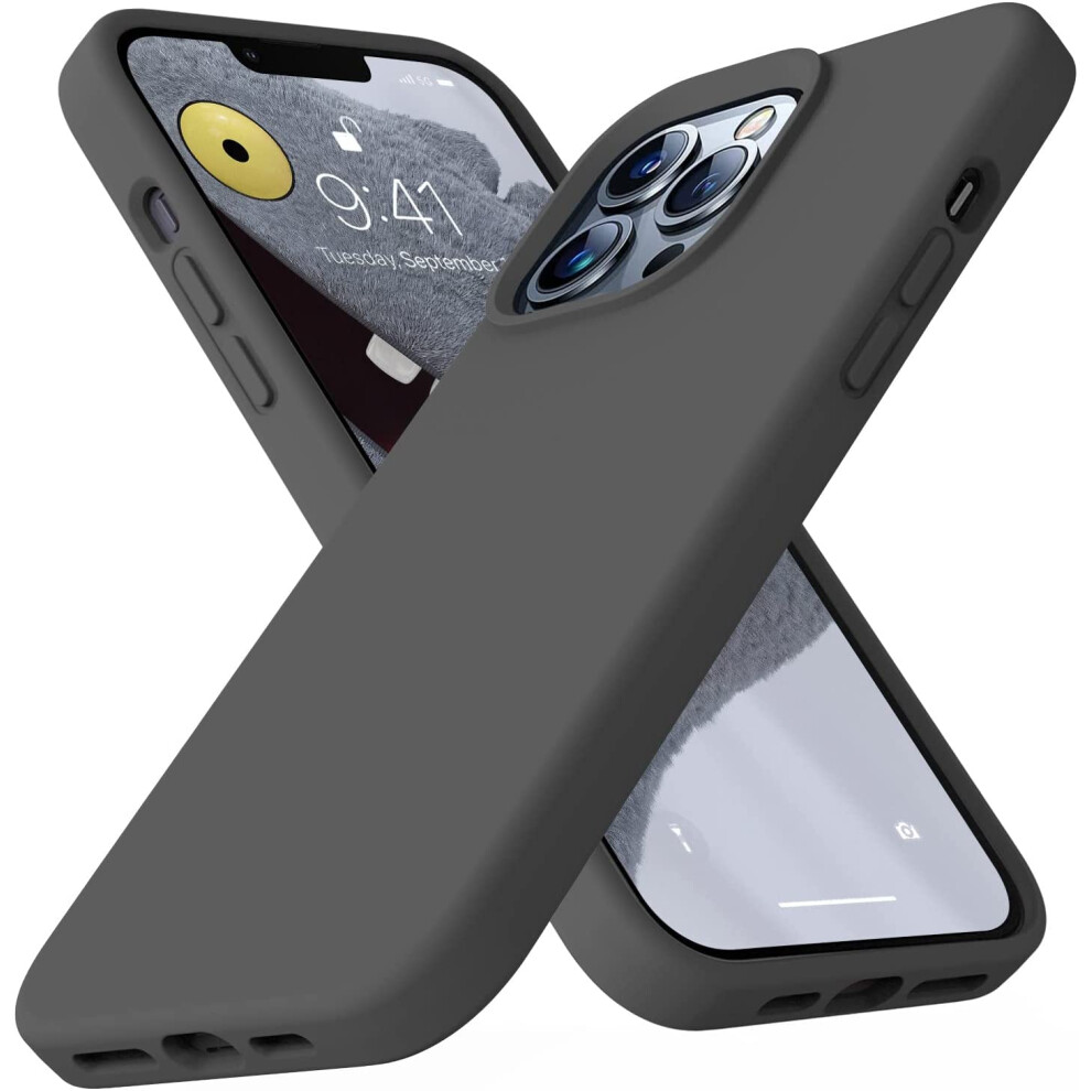 Compatible With Iphone 13 Pro Max (6.7") Â Premium Liquid Silicone Case With Soft Microfiber Lining & Full-Body Bumper Protection Â Space Grey 9448483608152