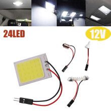 COB LED Light Panel 6000K White T10 Adapter 24 LED