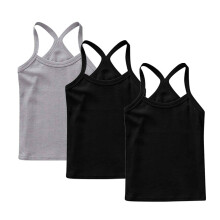Girls Cotton Tank Tops 3 Pack Racerback Cami Slim Fit Size