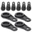 Clamp Shape Tarp Fasteners Black 10Pcs For Hiking 1