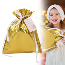 Gift Wrapping Paper,Christmas Bags Christmas Wrapping Bag Santa In 4 Sizes 6 Designs With Inserted Ribbons And Tags For Xmas Holiday Wrapping