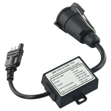 Car Converter US 4-WayPlug To Eu 7-Pin US 4 Way To EU 7 US 4 To EU7 Round Connector Trailer Light Converter Accessories