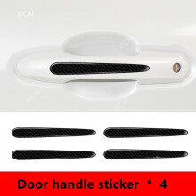 For Audi A7 Car Door Bowl Carbon Fiber Pattern Anti Scratch Sticker Exterior Waterproof Auto Door Bowl Sticker