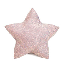 Star Shape Pillow,17.7in Pink Plush Xmas Decorative Pillow Cushion for Home Bed Sofa Party Decoration