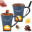 Chocolate Fondue Mug Set Ceramic with Forks 2 Pcs 1