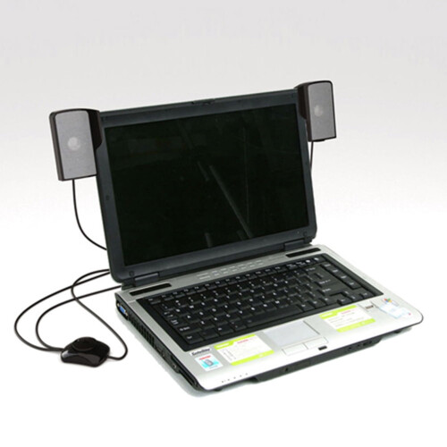 Computer Speakers With Digital Power Amplifier Black 1Pcs 7.1X2.6X2.2In 1