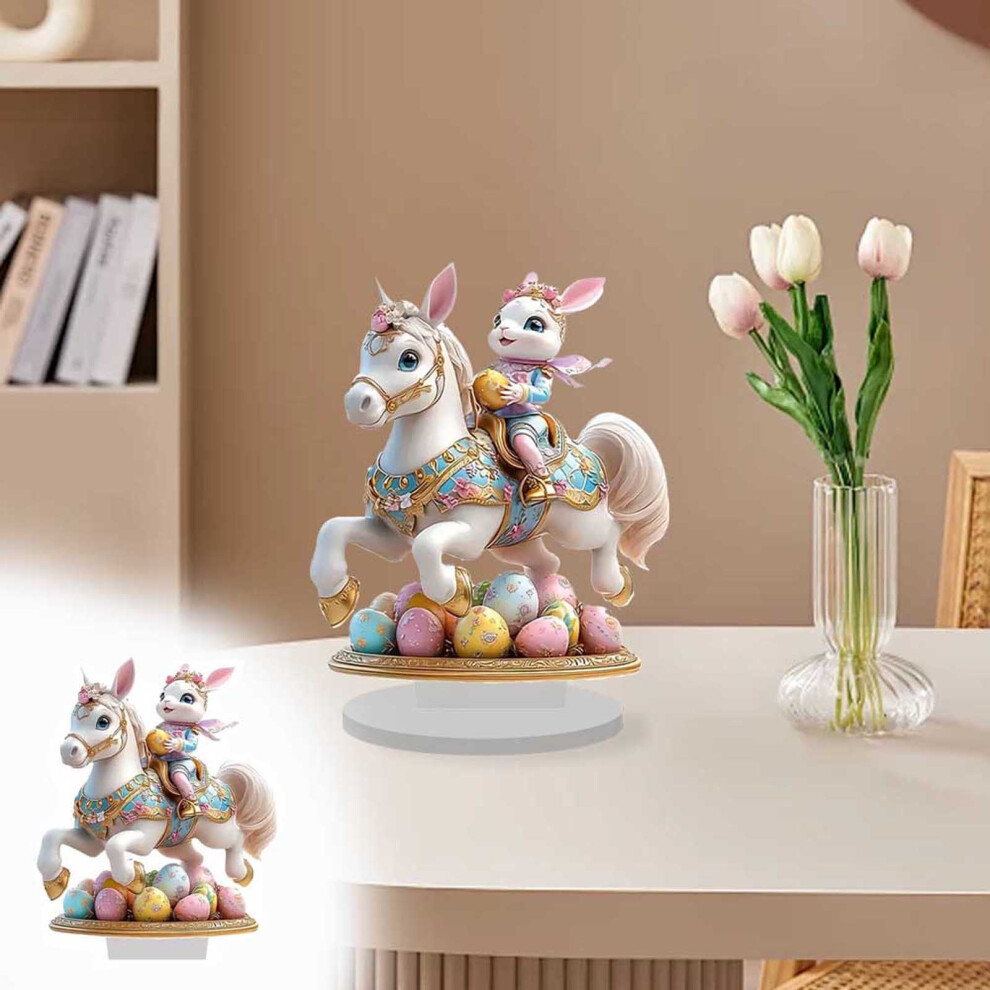 Easter Bunny Egg Ornament, Acrylic, Purple, 1 pc-image-OPC-PTK2YT6-NEW