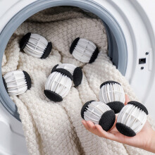 Reusable Laundry Balls for Lint and Wrinkle Removal, Gentle Fabric Care and Odor Elimination for All Washing Machines