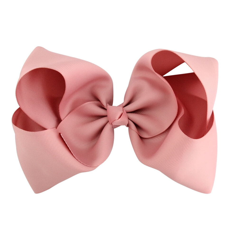Unisex 1Pc 8 Inch Boutique Grosgrain Ribbon Pinwheel Hair Bows Alligator Clips For Girls Babies Toddlers Accessories Teens Gifts