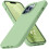 Compatible with iPhone 13 Pro Max Case, 6.7" Liquid Silicone, Soft Microfiber Lining, Full-Body Bumper Protection – Matcha 1