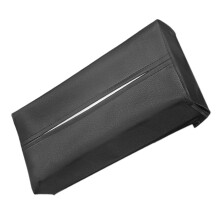 Leather Car Tissue Holder for Sun Visor Seat Back and Armrest, Compact Organizer with Easy Installation