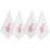 Embroidered Cotton Napkins Cherry Blossom Design 4-Pack 1