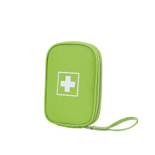 Portable First Aid Kit in Oxford Cloth – Emergency Medical Bag for Home, Car, Outdoor, Cycling & Travel – Compatible with S Green