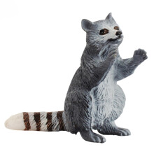 Realistic Raccoon Puppet and Mini Figurine Set