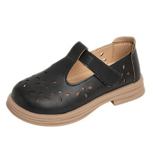Girls Mary Jane Dress Shoes Baby Toddler Ballerina Wedding Party School Low Heel Flat Black 4.5-5Years
