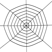 Giant Round Spider Web Halloween Rope Prop Set | Realistic Indoor/Outdoor Decor, Compatible with Yard Displays & Trick-or-Treat Scenes