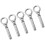 Expansion Ring Swivel Eye Bolt Automatic Hook Silver 5 Pcs 1