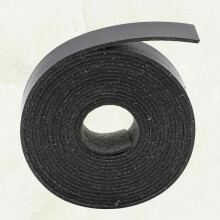 HEMOTON Black PU Leather Strap Roll for DIY Bags 2 Meters