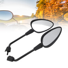 2pcs Motorcycle Rear View Mirrors for Vespa Primavera 50/125/150 Black