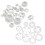 33PCS Plastic Fondant Cake Mold Set for Decorating, Embossing 12
