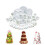 33PCS Plastic Fondant Cake Mold Set for Decorating, Embossing 4
