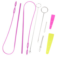 9Pcs Sewing Loop Turner Set with Tweezers Drawstring Threader for DIY Projects