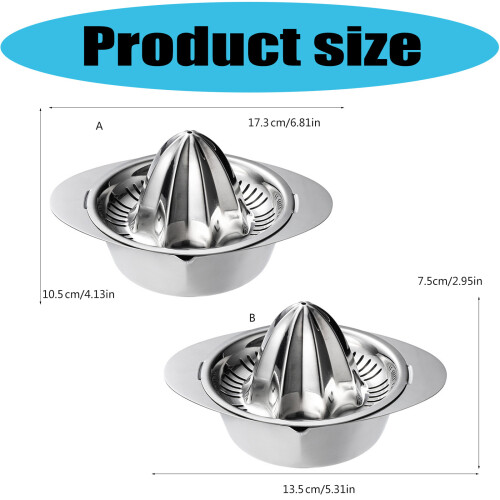 Hand Press Juice Maker Rotation Press Steel-Small round handle 2