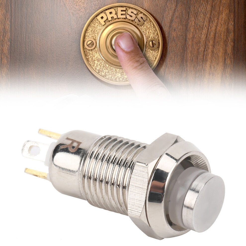 8Mm Waterproof Push Button Switch 3V Yellow, Ip65, 1A 4931391422644