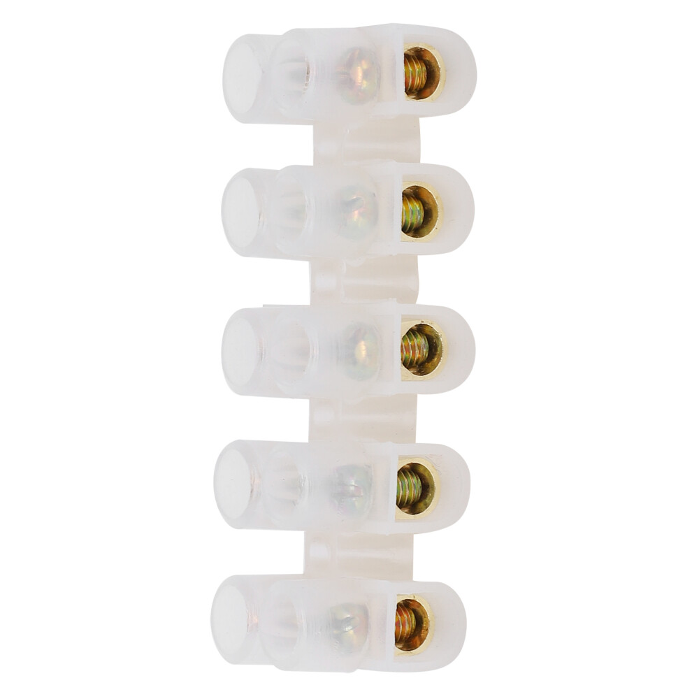 20Pcs Flameretardant Terminal Block 20A 1-2.5Mmâ² 5In5out 7901391422774