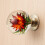 Door Pulls Wardrobe Knob Cupboard Handle-light pink flower 7