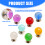 Unique Resins Door Handle with Cloudy Crystal Ball-red clouds 2