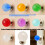 Unique Resins Door Handle with Cloudy Crystal Ball-red clouds 4