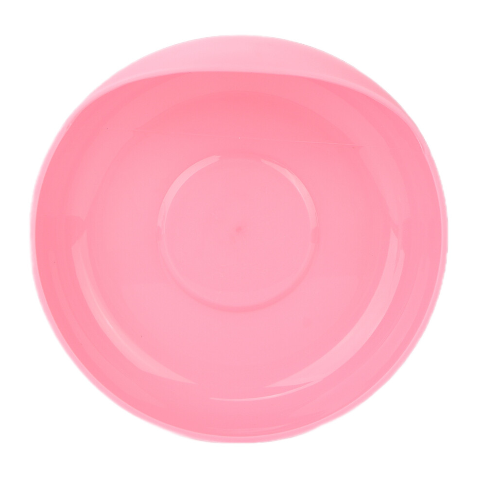 Pink Nonslip Spillproof Elderly Care Plate With Suction Base