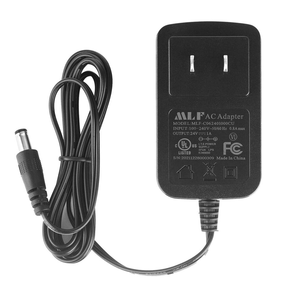Ul Listed 24V 1A Power Supply Adapter Ac To Dc With 5.5X2.1mm Dc Plug Fcc Certified 9771547636670