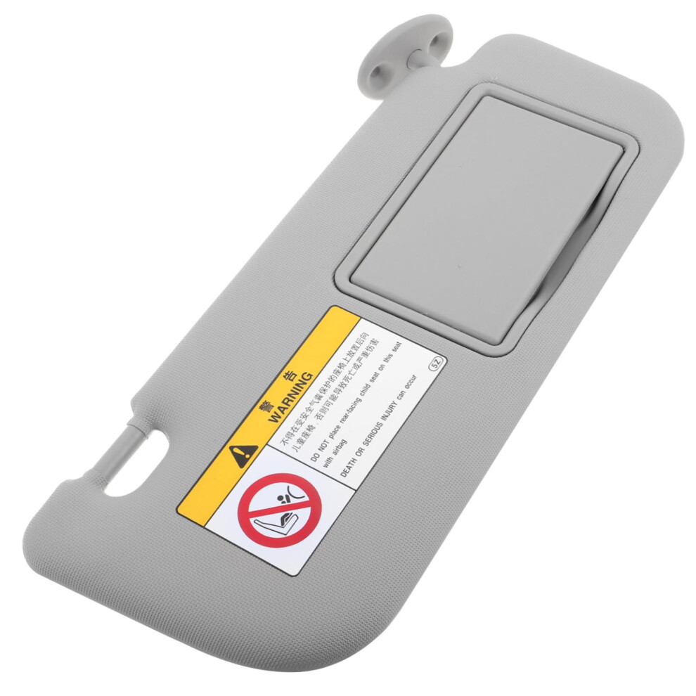 Right Passenger Car Sun Visor With Builtin Makeup Mirror, Easy Installation, Effective Sun Protection Grey 9073542778240
