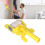 Multifunctional Handheld Paint Edger Roller Brush Kit - White & Yellow 1