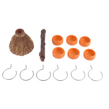 Hexenbesen Snackschüsselhalter 24oz Halloween-Deko für den Esstisch