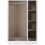 Seconique Denver 3 Door 2 Drawer  Wardrobe - White Gloss 6