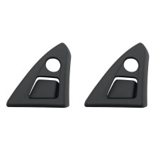 2X Car Console Lock Cylinder Trim Cover+Button 51169171552 for 5-Series F10 F11 F18 10-16 Armrest Box Panel A